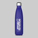 Blue water bottle with 'Applied Nutrition' logo on a gray background