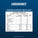 Nutritional information label for Hydration Electrolyte Tablets on a blue background