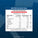 Nutritional information label for High Protein Shake with strawberries & cream flavor on a blue background.