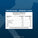 Nutritional information label for high protein shake with strawberries & cream flavor on a blue background.