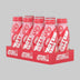 Box of Applied Nutrition protein shake bottles on a gray background
