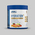 Applied Nutrition Hydration+ electrolyte and vitamin powder container on a gray background