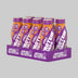 Box of Applied Nutrition protein shakes with purple and orange packaging.