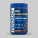 Protein recovery supplement container with Applied Nutrition branding on a gray background