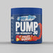 Blue pre-workout supplement container with 'Zero-Stim' branding on a gray background