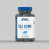 Bottle of Applied Nutrition Sex Bomb Male Libido Enhancer on a gray background