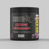 Black container of Shred-X Extreme Thermogenic on a gray background