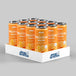 Box of Applied Nutrition Sparkling Protein Water Orange Burst cans on a gray background