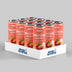 Display of Applied Nutrition Sparkling Protein Water cans on a gray background