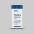 Applied Nutrition Turk-X Turkesterone Plus supplement container on a gray background