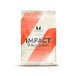 Package of Impact Whey Isolate protein powder on a white background