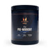 MyProtein pre-workout supplement container on a white background