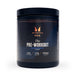 MyProtein pre-workout supplement container on a white background