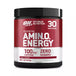 Optimum Nutrition Amin.O. Energy supplement container on a white background
