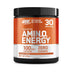 Optimum Nutrition Amin.O. Energy supplement container on a white background