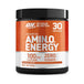 Optimum Nutrition Amin.O. Energy supplement container on a white background