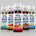 Five bottles of Applied Nutrition Flavo Drops on a gray background
